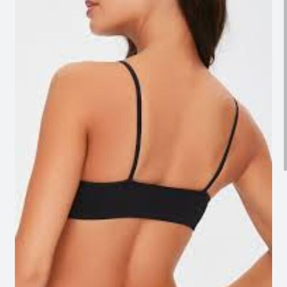 BNWT F21 red seamless ribbed bralette - Picture 5 of 12